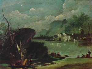 Giuseppe Bernardino Bison: Paesaggio fantastico, cm. 55,4 x 73,5 Museo Civico di Treviso